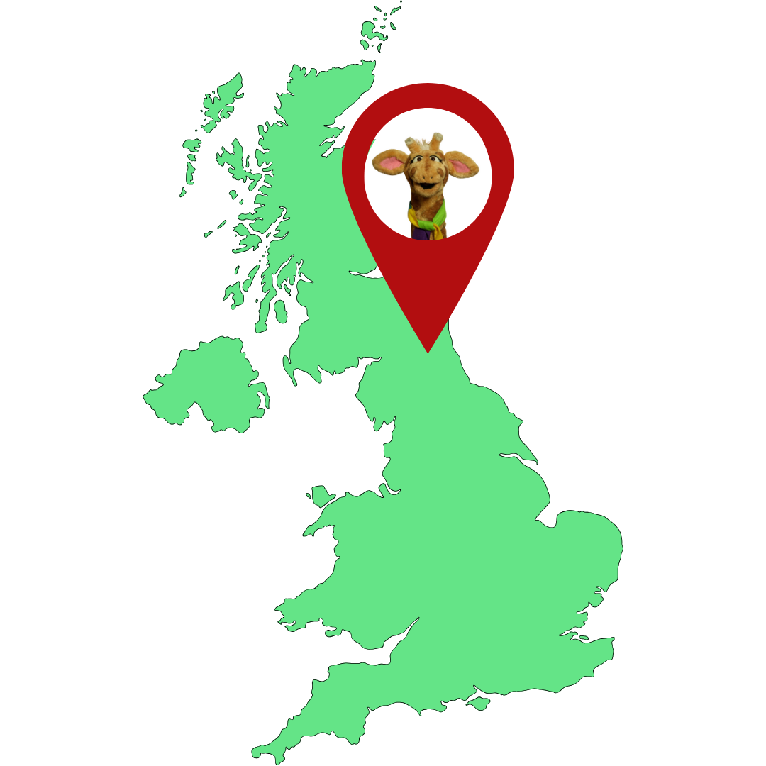 Harold pin placed in North East region on UK map